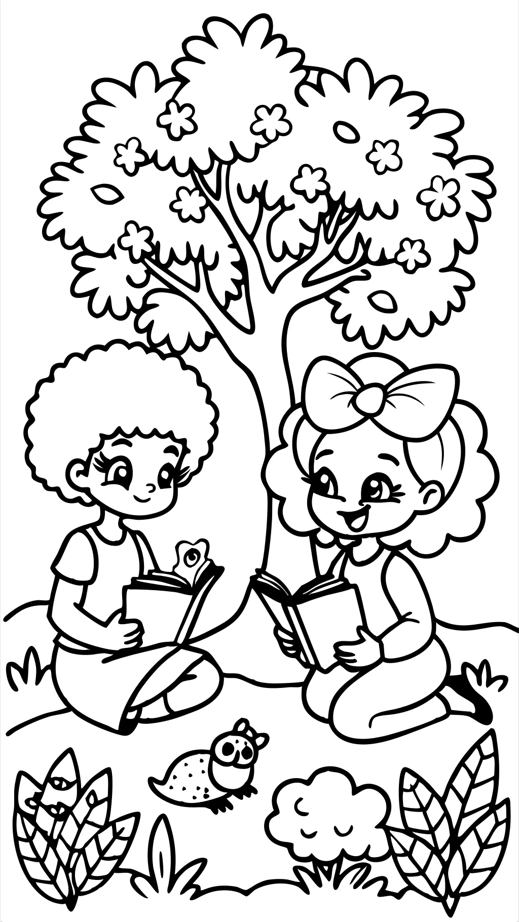 sister coloring page